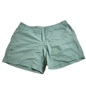 Columbia Omni Shade Women's Aqua Hiking Shorts Size L Lightweight Quick Dry‎